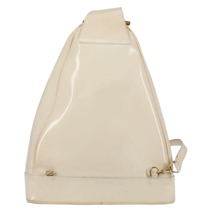 Gucci GUCCI Body Bag Enamel White Gold 003 2113 0027 Authentic bs28429