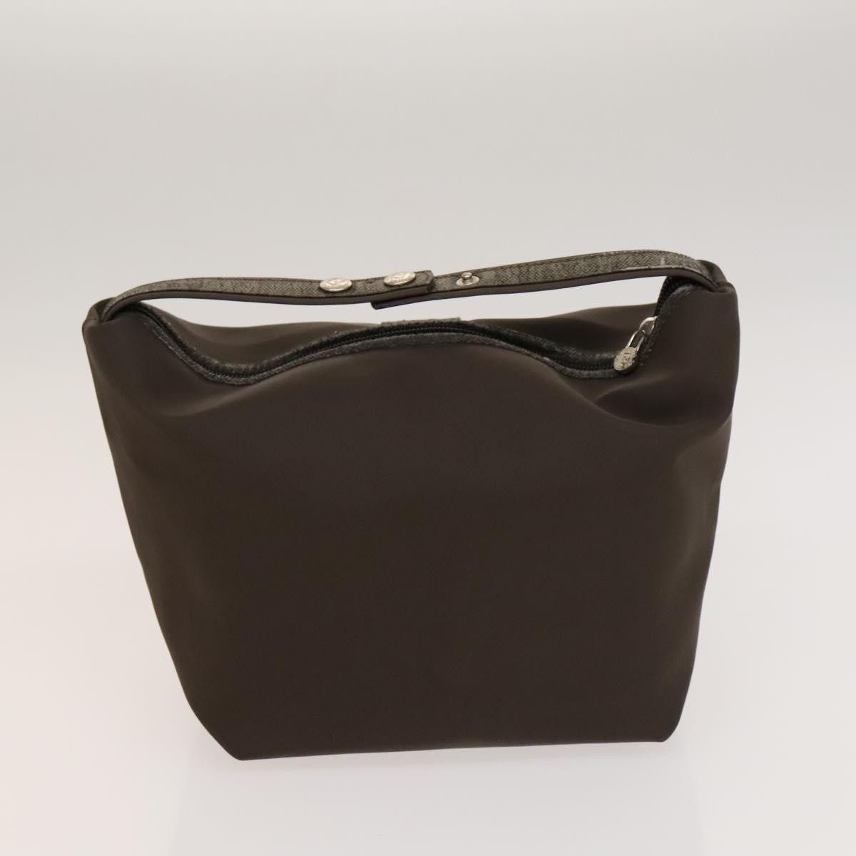 Fendi FENDI Pecan Hand Bag Nylon Canvas 2 Set Black Brown Authentic ti3350