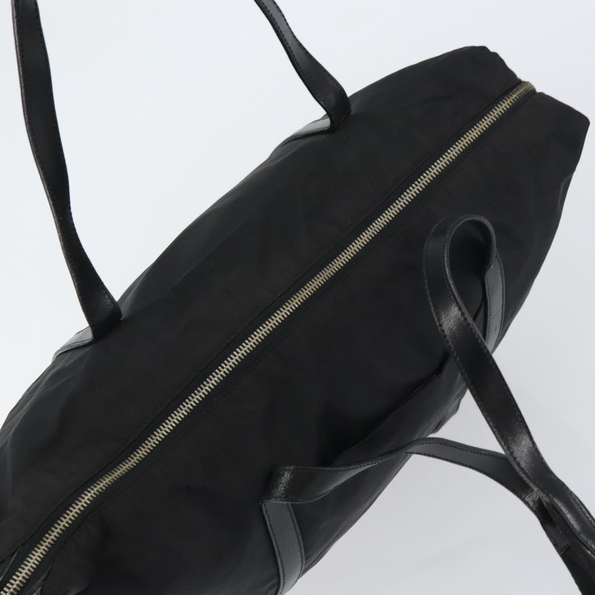 Prada PRADA Tote Bag Nylon Black Silver Authentic 151531