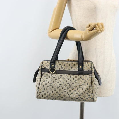 Louis Vuitton LOUIS VUITTON Monogram Mini Josephine PM Hand Bag Blue M92049 LV Authentic ep13340