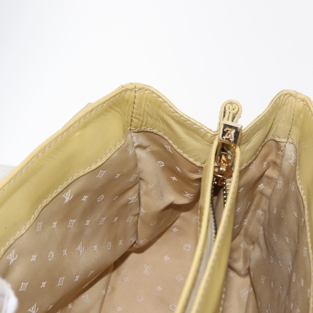 Louis Vuitton LOUIS VUITTON Cruise line Sac Bicolor Hand Bag Enamel Yellow M92547 Authentic bs29940