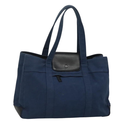 Burberry BURBERRY Blue Label Tote Bag Canvas Blue Authentic ti2869