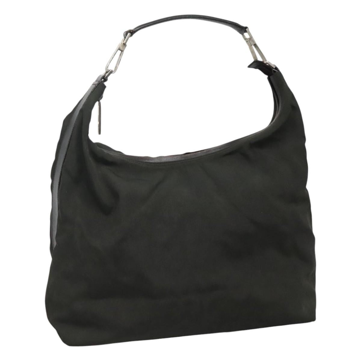 Gucci GUCCI Shoulder Bag Canvas Khaki Authentic ti2779