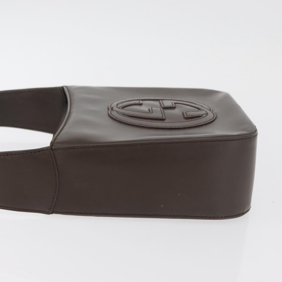 Gucci GUCCI Hand Bag Patent leather Brown Authentic ar13416