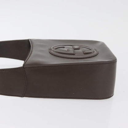 Gucci GUCCI Hand Bag Patent leather Brown Authentic ar13416