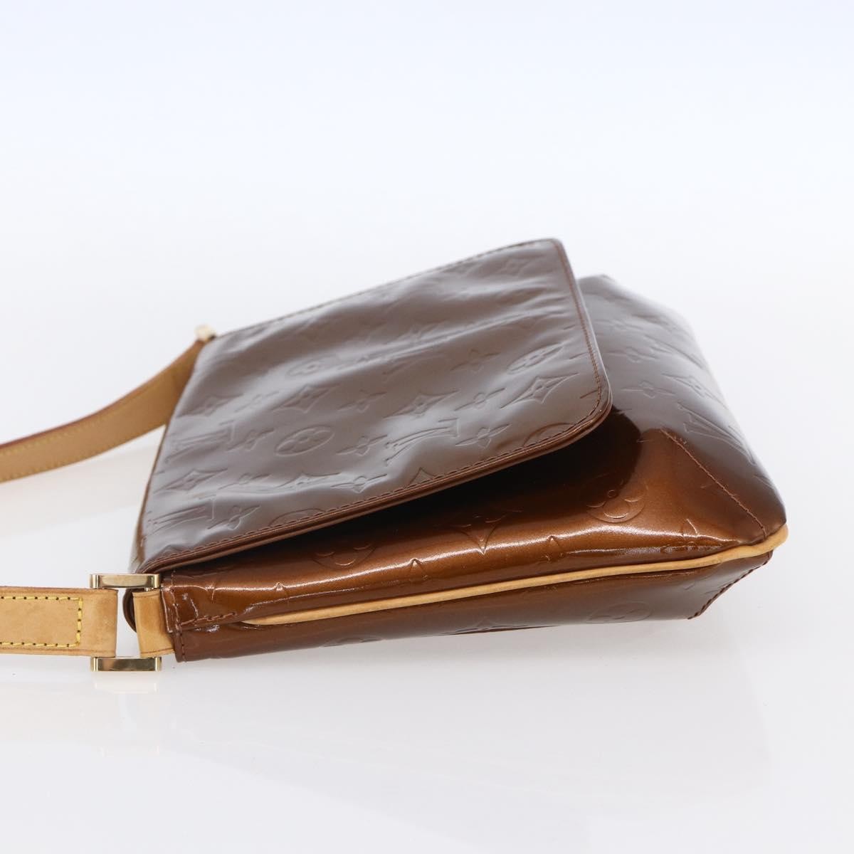 Louis Vuitton LOUIS VUITTON Monogram Vernis Thompson Street Bag Bronze M91124 LV Authentic 147761