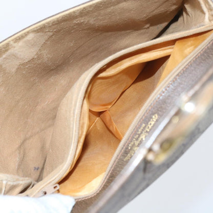 Gucci GUCCI GG Supreme Shoulder Bag PVC Leather Beige Authentic th4221