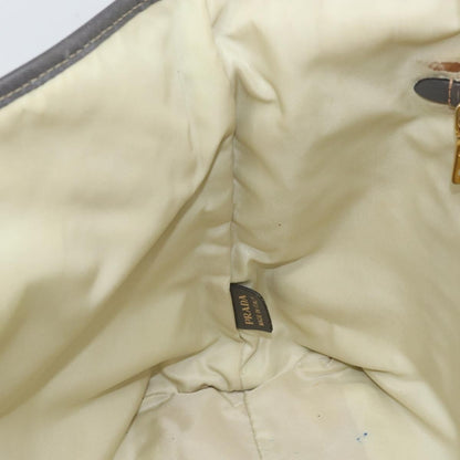 Prada PRADA Tote Bag Nylon Beige Gold Authentic 163284