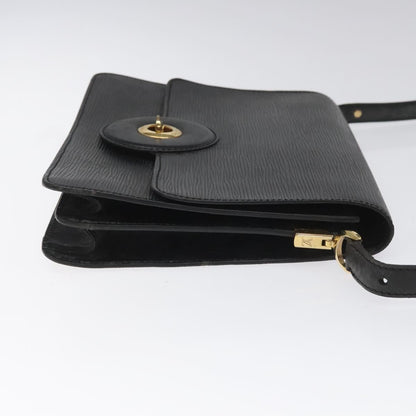 Louis Vuitton LOUIS VUITTON Epi Free Run Shoulder Bag Black M52402 LV Authentic 114385