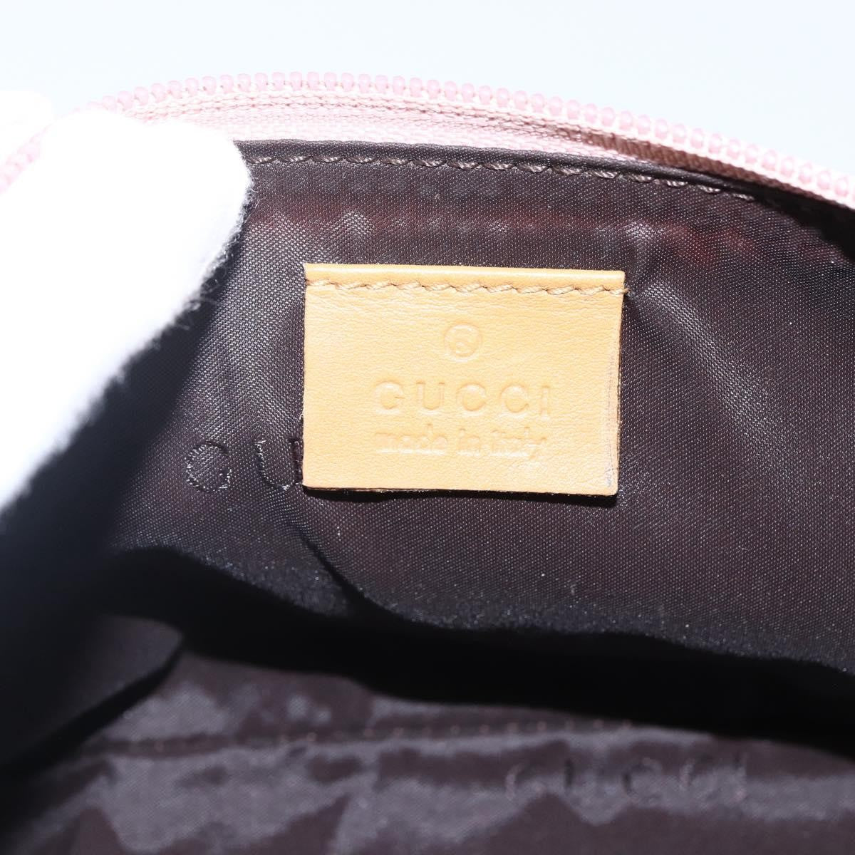 Gucci GUCCI Accessory Pouch Suede Pink Gold 039 1103 Authentic 173549 Bag