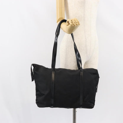 Prada PRADA Tote Bag Nylon Black Silver Authentic 151531