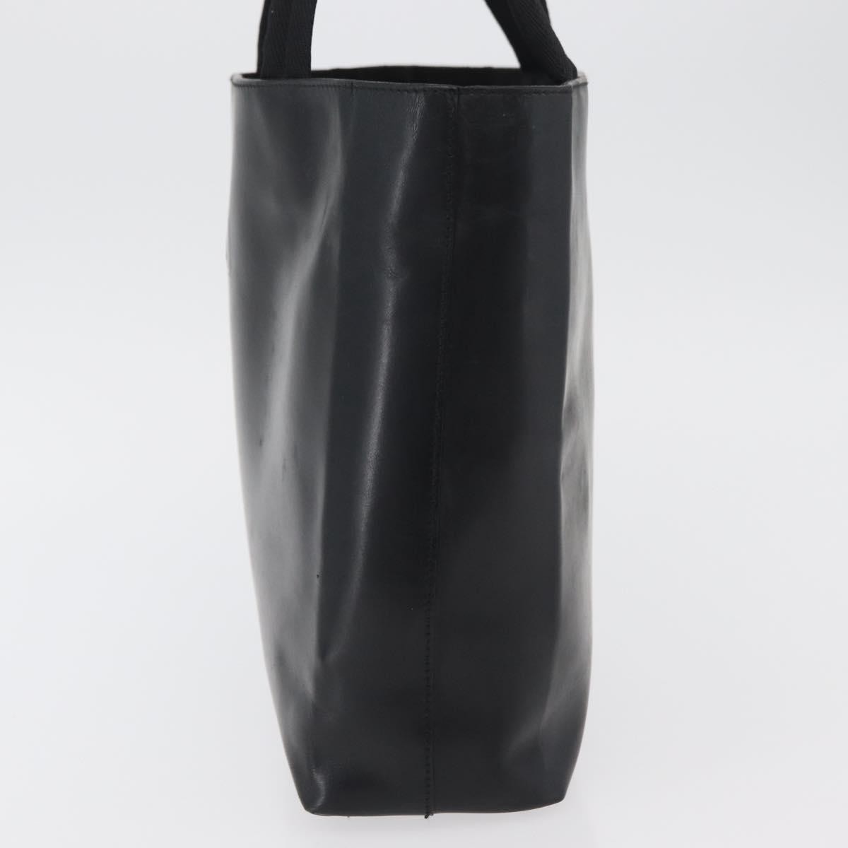 Prada PRADA Hand Bag Leather Black Silver Authentic 169378