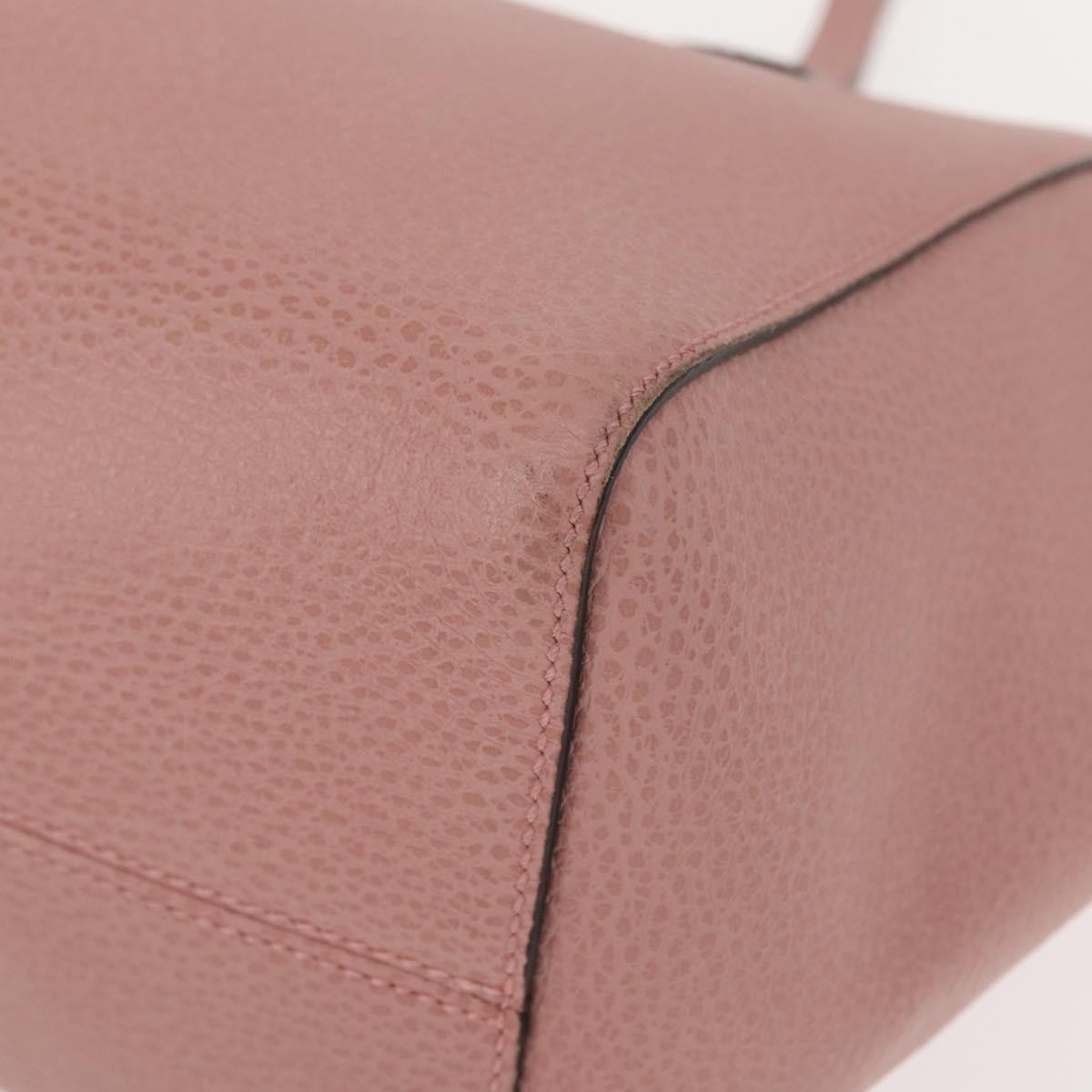 Gucci GUCCI Swing Tote Bag Leather Pink Gold 354408 Authentic am9500