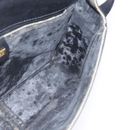 Gucci GUCCI GG Canvas Shoulder Bag Black Gold 001 261 0613 Authentic 144610
