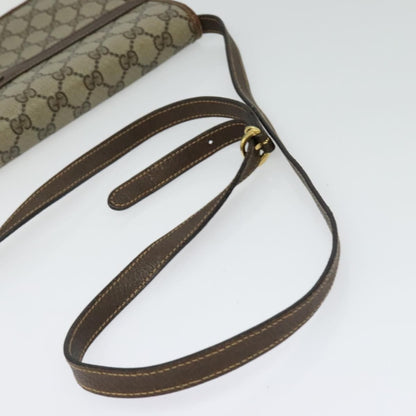 Gucci GUCCI GG Supreme Shoulder Bag PVC Beige Gold 004 904 0671 Authentic ep10822