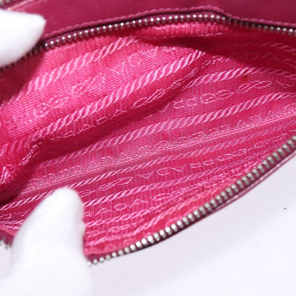 Prada PRADA Shoulder Bag Safiano leather Pink Silver Authentic SW1708