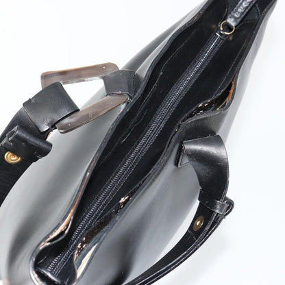 Gucci GUCCI Hand Bag Leather Black Authentic 71508