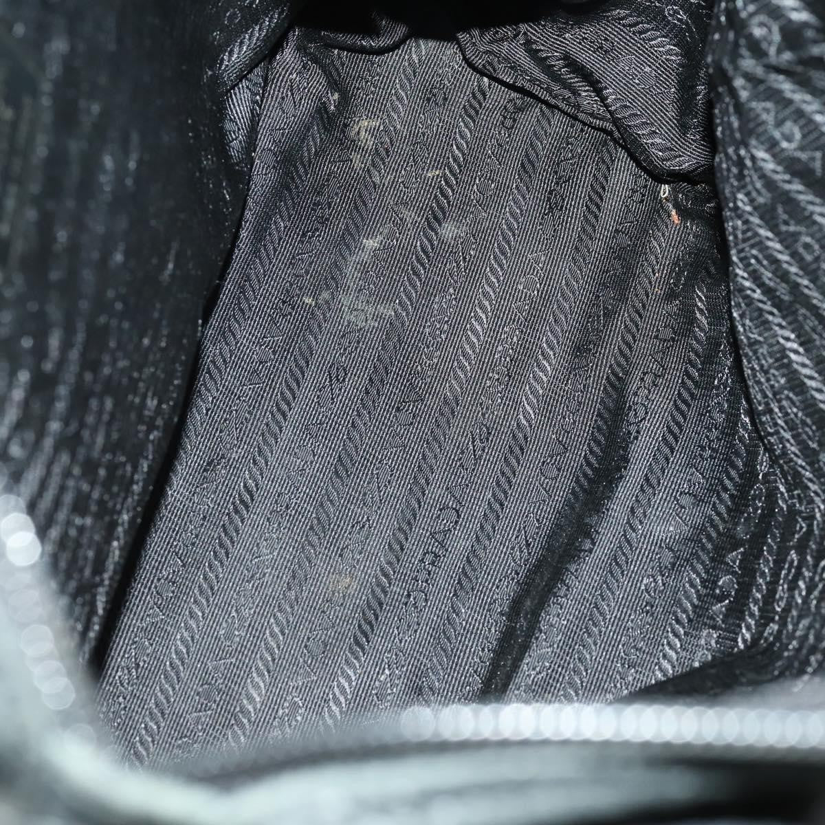 Prada PRADA Tote Bag Leather Black Authentic 165044