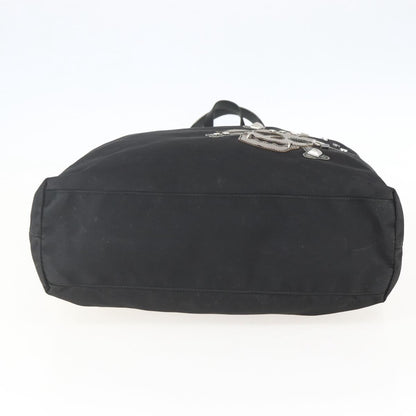 Prada PRADA Tote Bag Nylon Black Silver Authentic 160717