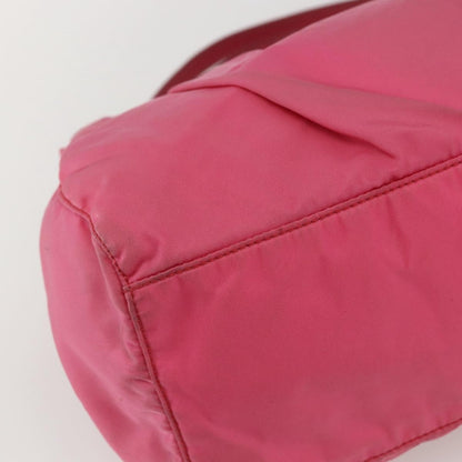 Prada PRADA Hand Bag Nylon 2way Pink Gold Authentic 159239