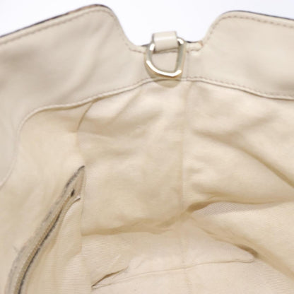 Gucci GUCCI GG Canvas Guccissima Hand Bag Leather White Gold 353120 Authentic bs29328