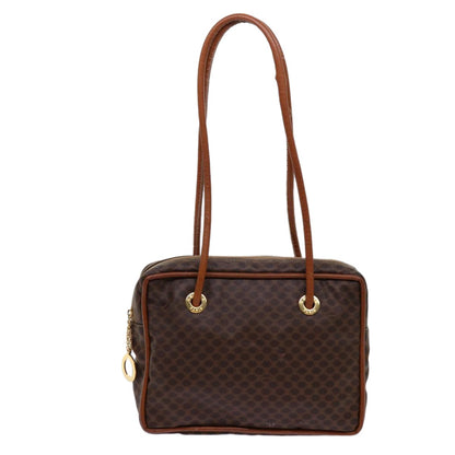 Celine CELINE Macadam Canvas Shoulder Bag PVC Brown Authentic 69901