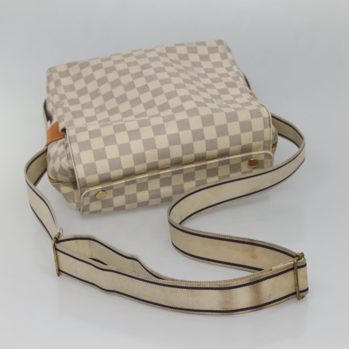 Louis Vuitton LOUIS VUITTON Damier Azur Naviglio Shoulder Bag N51189 LV Authentic 128957