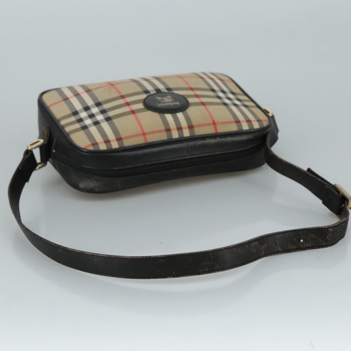 Burberrys Burberrys Nova Check Shoulder Bag Canvas Beige Authentic th5571