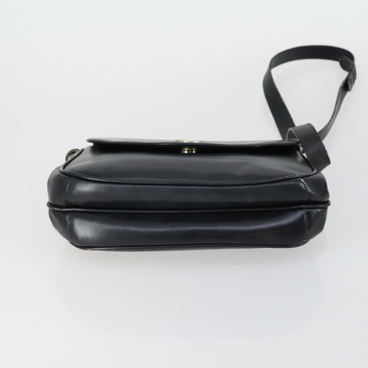 Gucci GUCCI GG Canvas Shoulder Bag Leather 6 Set Beige Black Navy Authentic fm4975