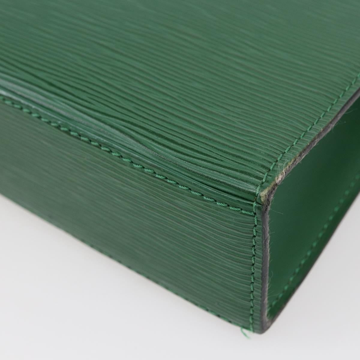 Louis Vuitton LOUIS VUITTON Epi Malesherbes Hand Bag Green M52374 LV Authentic 145346