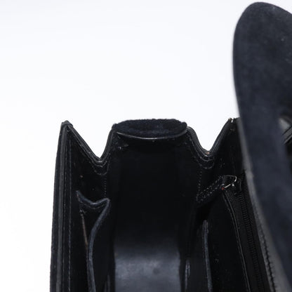 Gucci GUCCI Hand Bag Suede Black Authentic 153123