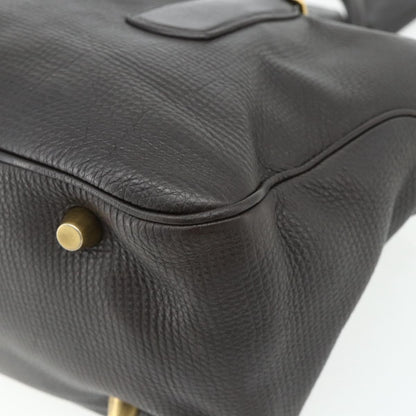 Celine CELINE New Boogie Bag Hand Bag Leather Brown Gold Authentic 179282A