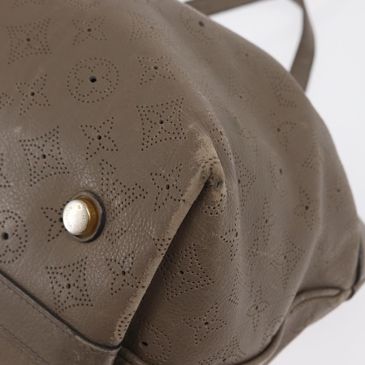 Louis Vuitton LOUIS VUITTON Mahina Shiels PM Hand Bag Leather Opal M93084 LV Authentic BA10353