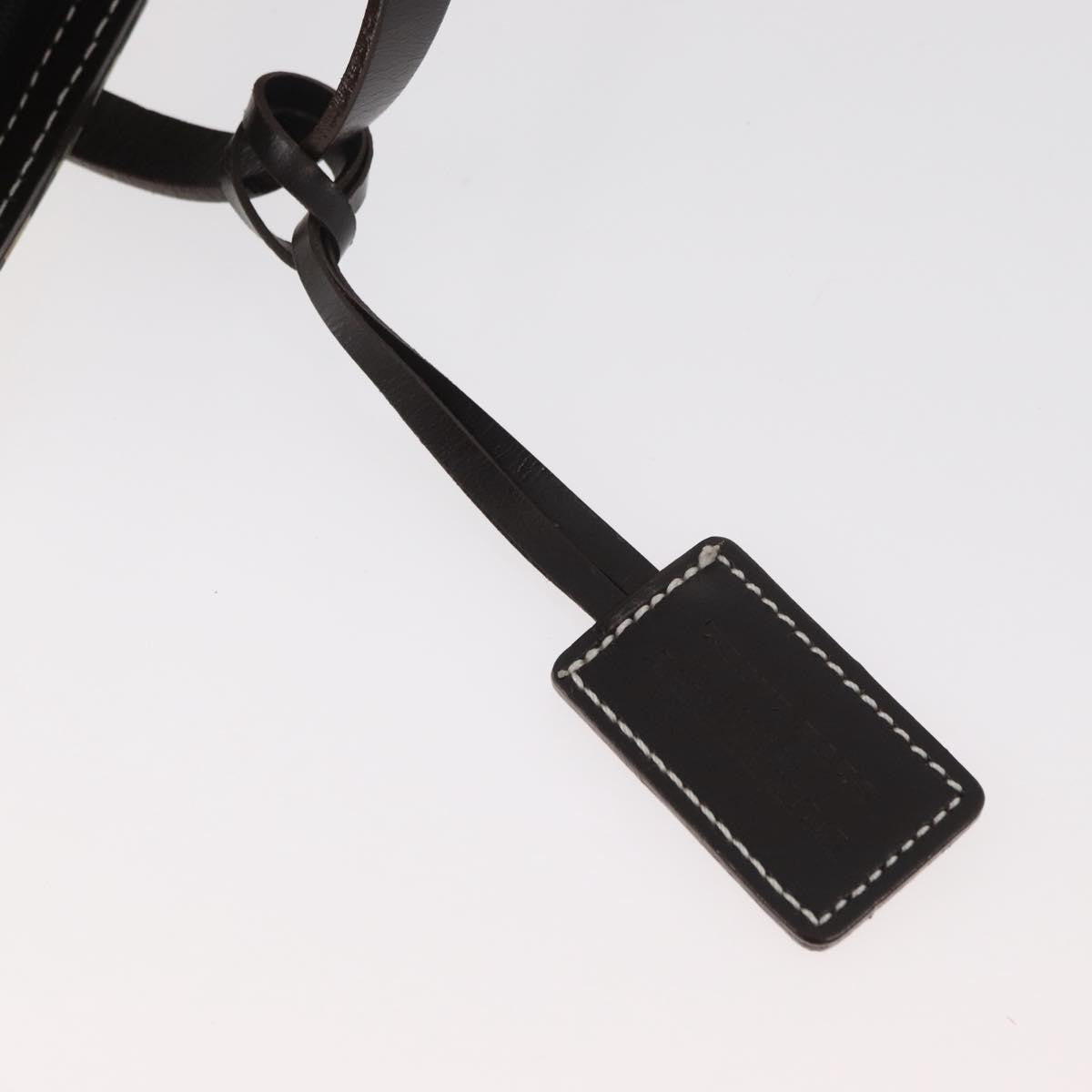 Burberry BURBERRY Nova Check Blue Label Hand Bag Nylon Beige Silver Authentic bs34396