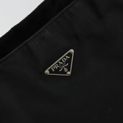 Prada PRADA Tote Bag Nylon Black Silver Authentic 175396