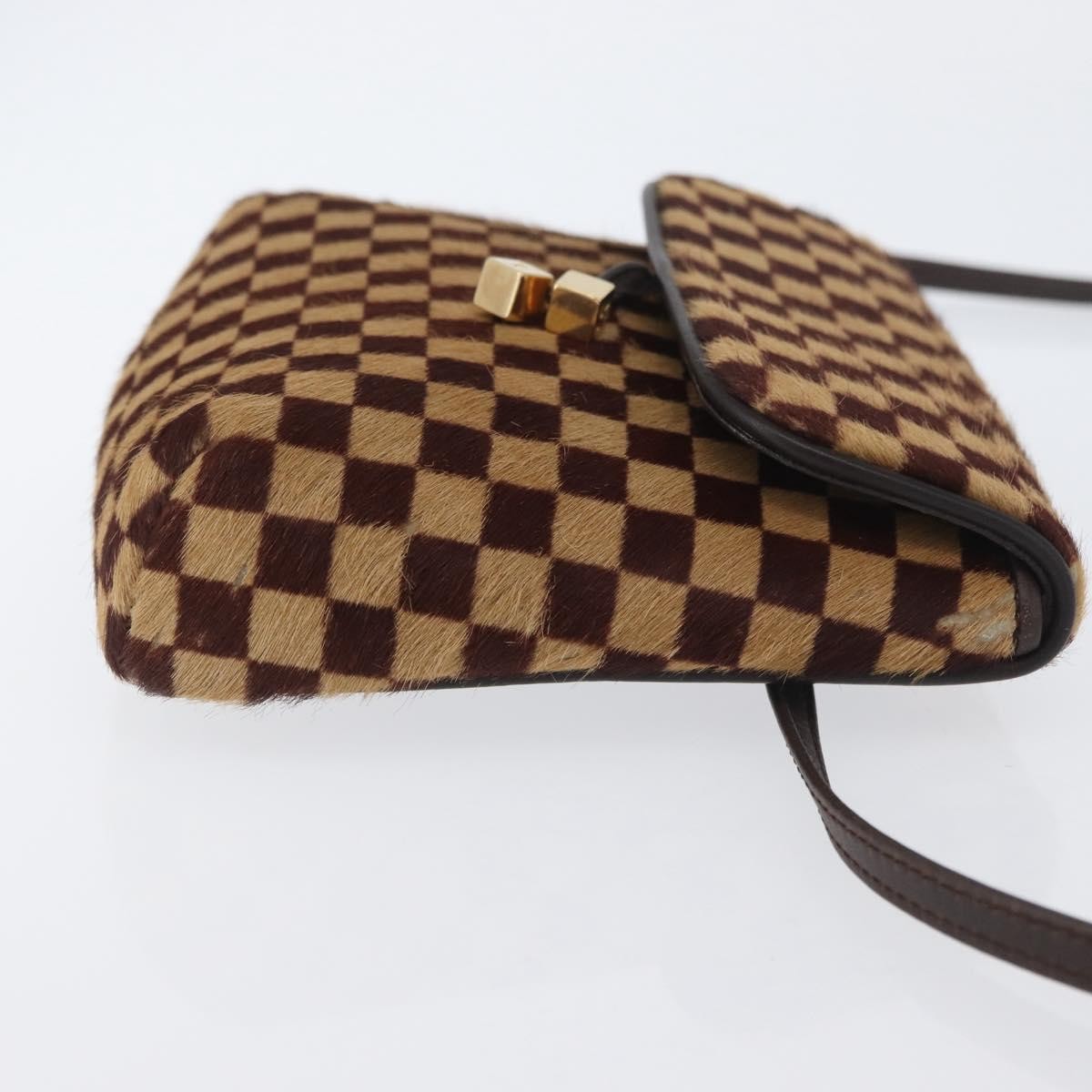 Louis Vuitton LOUIS VUITTON Damie sovage Gazelle Bag Harako leather Brown M92130 Authentic ka3269
