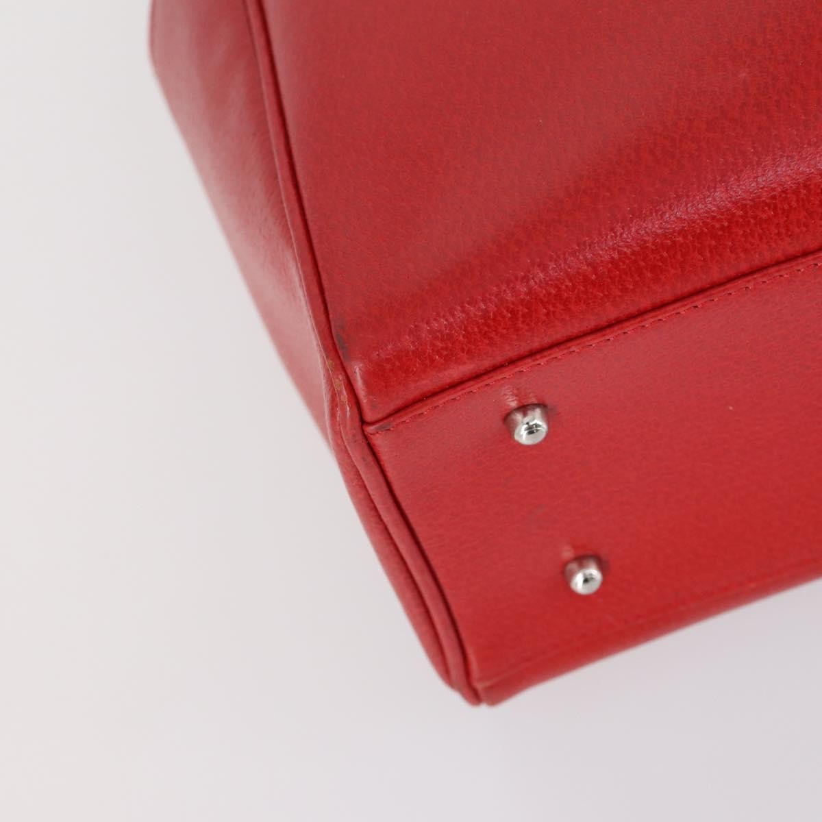 Gucci GUCCI Hand Bag Leather Red Authentic 148420