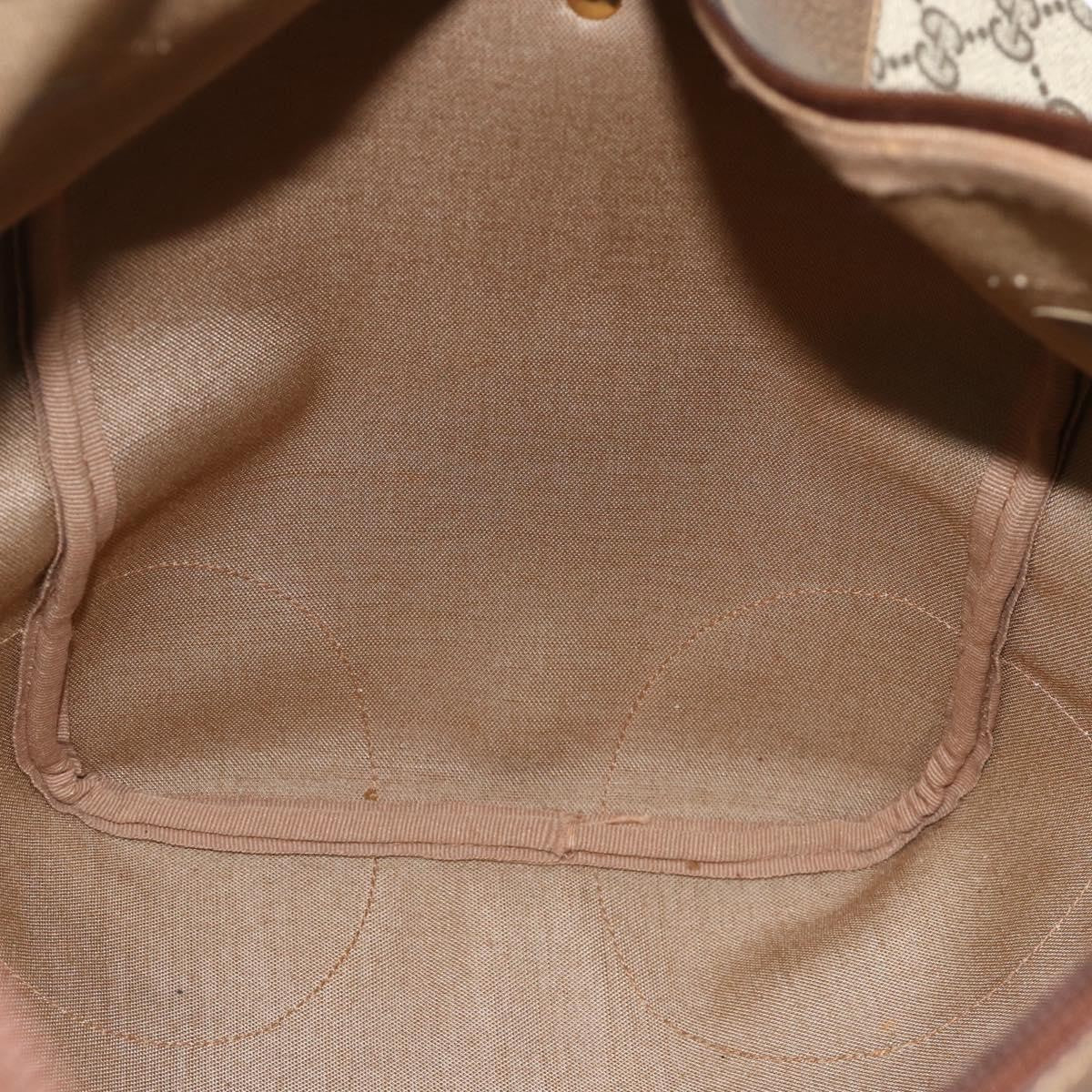 Gucci GUCCI GG Supreme Web Sherry Line Bag PVC Beige Gold 001 25 424 Authentic mr1686