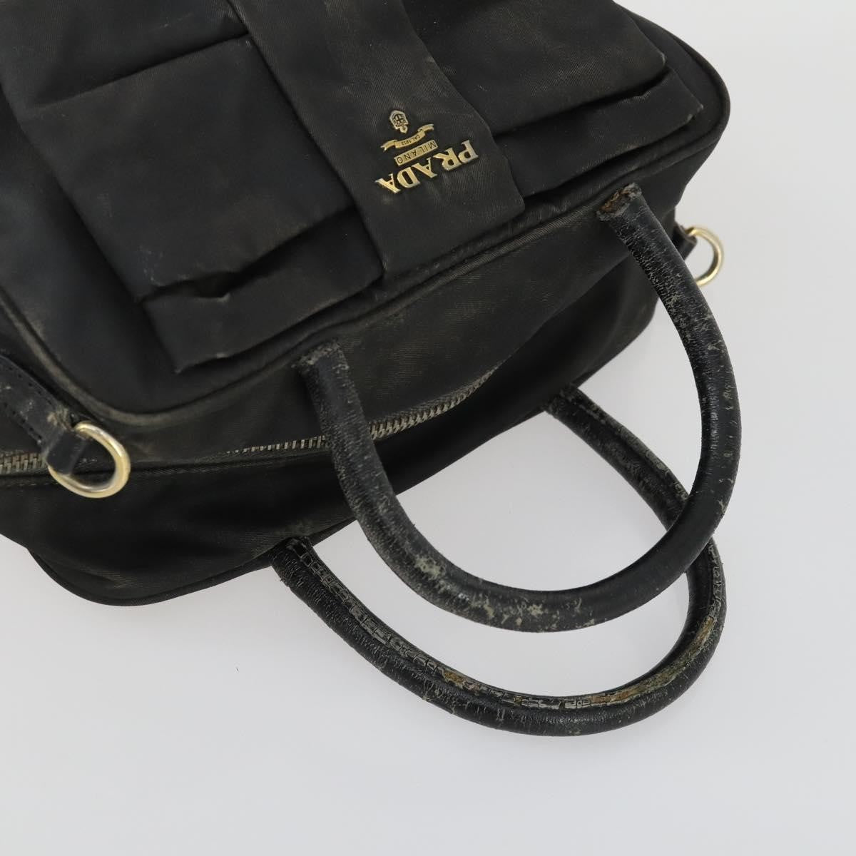 Prada PRADA Tote Bag Nylon 2 Set Black Beige Authentic 157078