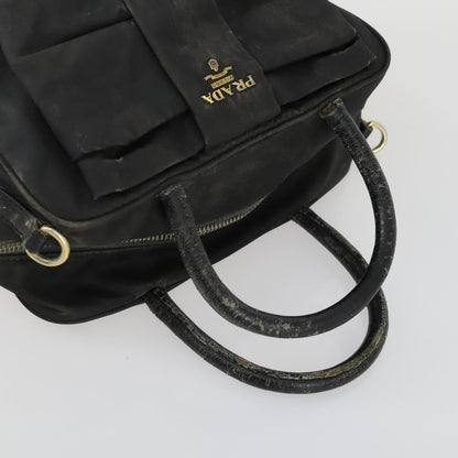 Prada PRADA Tote Bag Nylon 2 Set Black Beige Authentic 157078