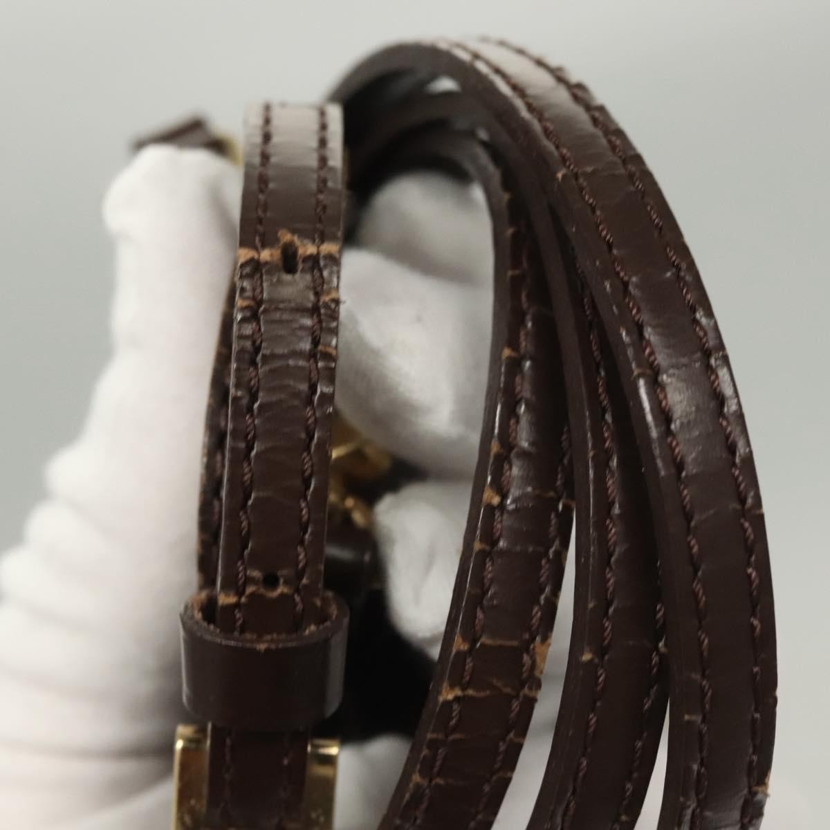 Louis Vuitton LOUIS VUITTON Damier Ebene Pochette Ipanema Shoulder Bag N51296 LV Authentic 120073