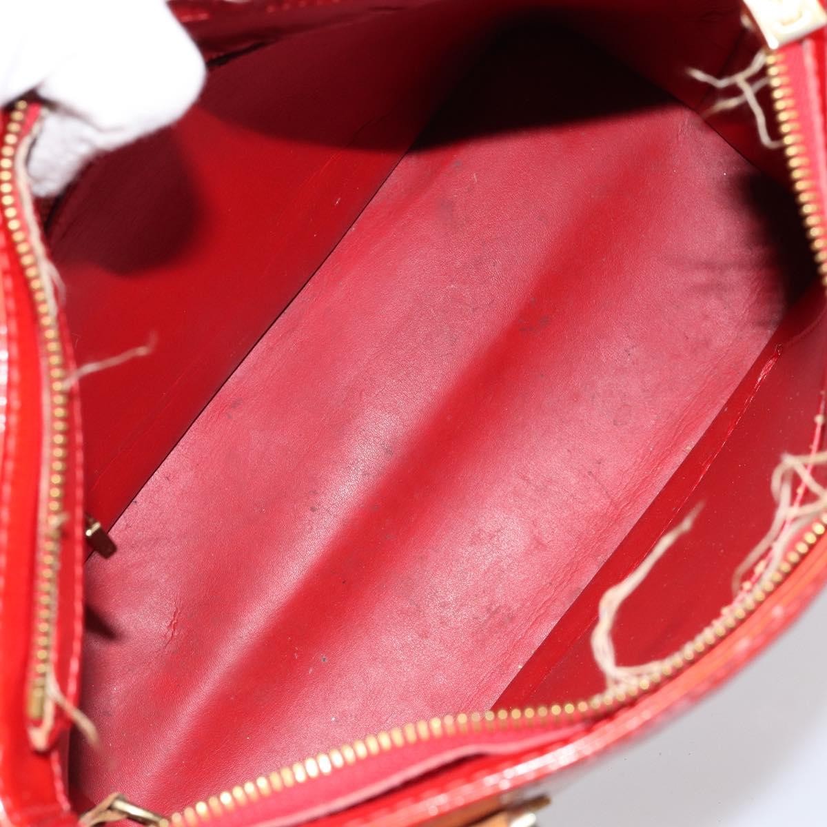 Louis Vuitton LOUIS VUITTON Monogram Vernis Houston Hand Bag Rouge M91092 LV Authentic bs30835