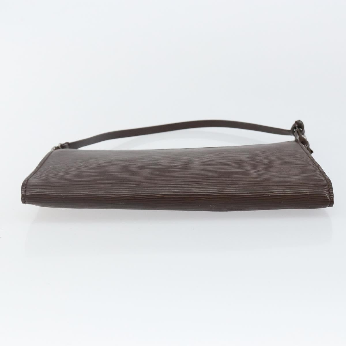Louis Vuitton LOUIS VUITTON Epi Pochette Accessoires Pouch Mocha M5294D LV Authentic 143110A Bag