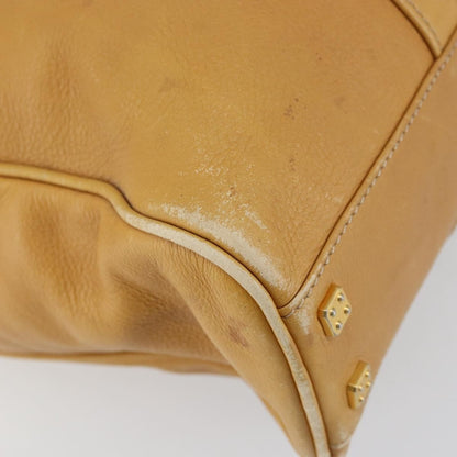 Loewe LOEWE Anagram Tote Bag Leather Beige Gold Authentic 149645