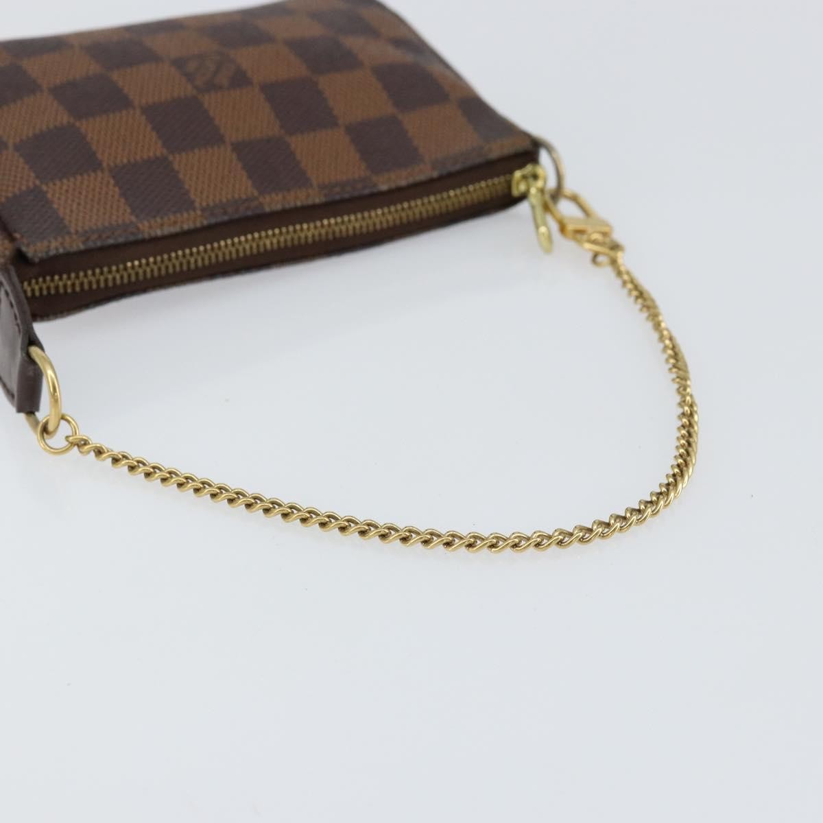 Louis Vuitton LOUIS VUITTON Damier Ebene Mini Pochette Accessoires Pouch N58009 LV Authentic 156078 Bag