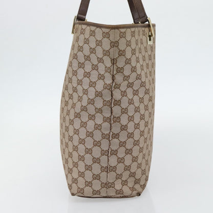 Gucci GUCCI GG Canvas Tote Bag Beige Gold 002 1098 1705 Authentic bs35275