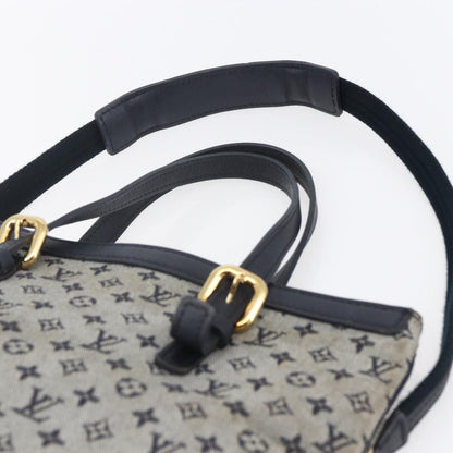 Louis Vuitton LOUIS VUITTON Monogram Mini Fran?oise Tote Bag 2way Blue M92208 LV Authentic 151081