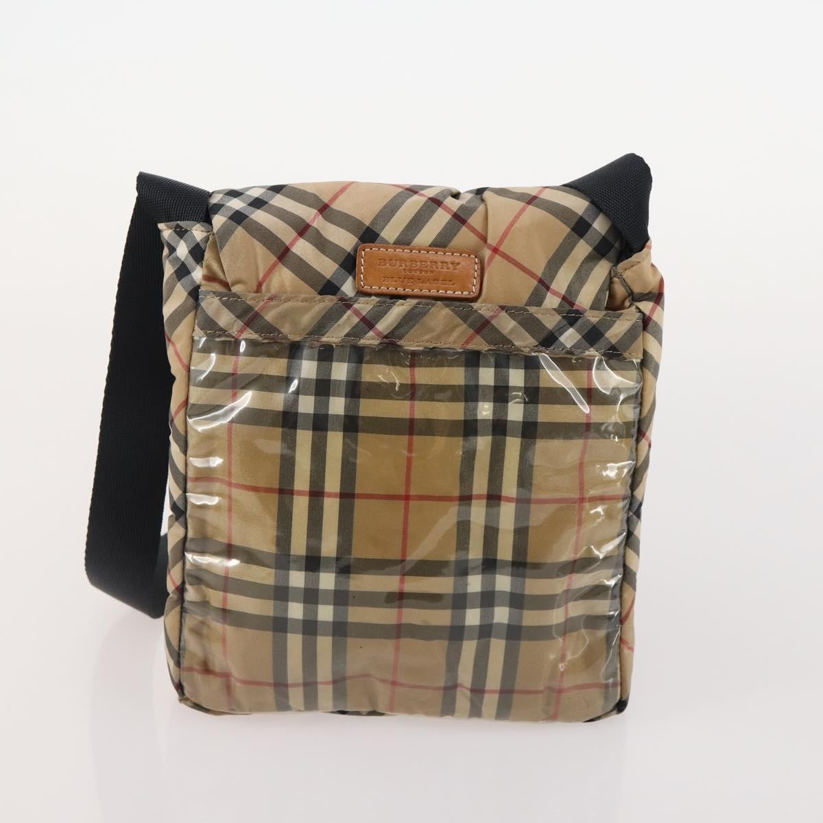 Burberrys Burberrys Burberry Nova Check Hand Bag Nylon 5 Set Beige Authentic 174988