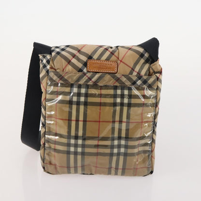 Burberrys Burberrys Burberry Nova Check Hand Bag Nylon 5 Set Beige Authentic 174988