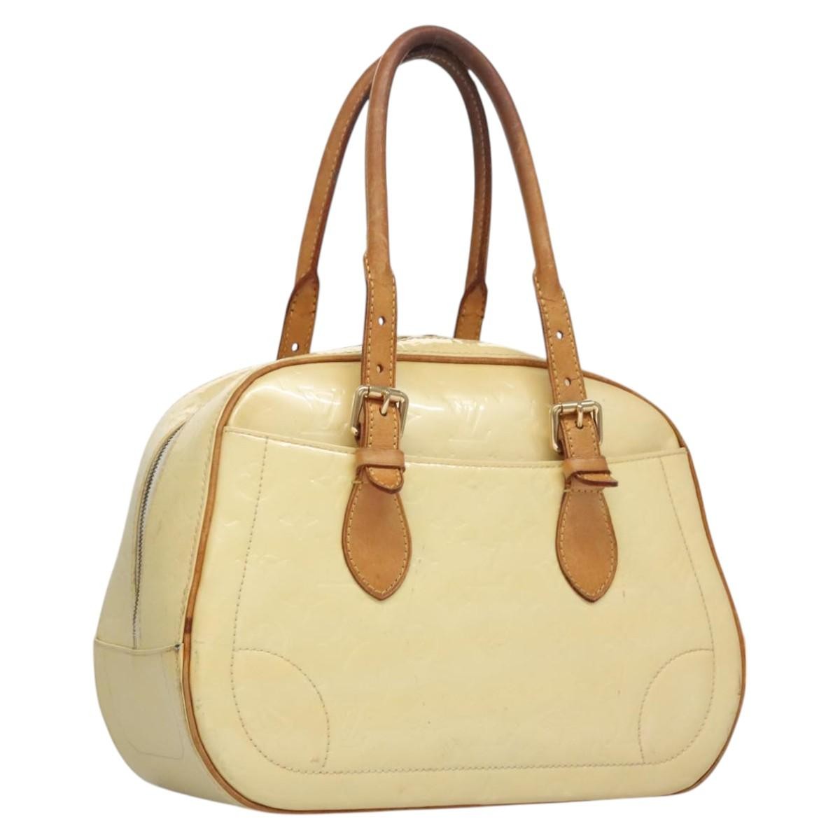 Louis Vuitton LOUIS VUITTON Monogram Vernis Summit Drive Hand Bag Perle M93514 LV Authentic EC278